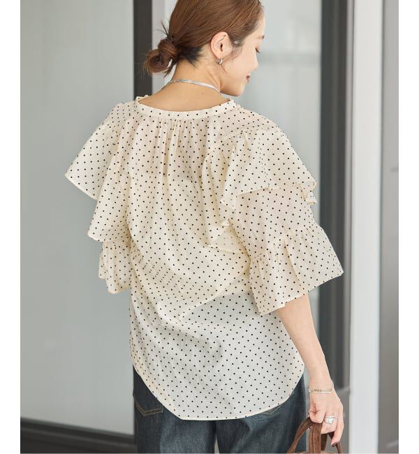 JOURNAL STANDARD「フロッキードットフリル ブラウス」|シャツ・ブラウス|