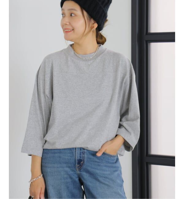 JOURNAL STANDARD「【RIDING HIGH/ライディングハイ】 88/12CHAPIONテンジクフットボールチュニッ」|Tシャツ・カットソー|グレー