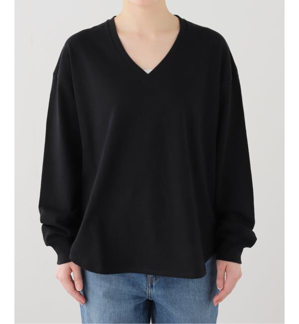 FRAMeWORK「≪追加≫ラフィー天竺Vネックプルオーバー」|Tシャツ・カットソー|
