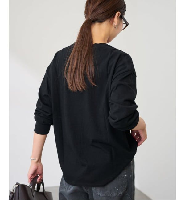 FRAMeWORK「≪追加≫ラフィー天竺Vネックプルオーバー」|Tシャツ・カットソー|
