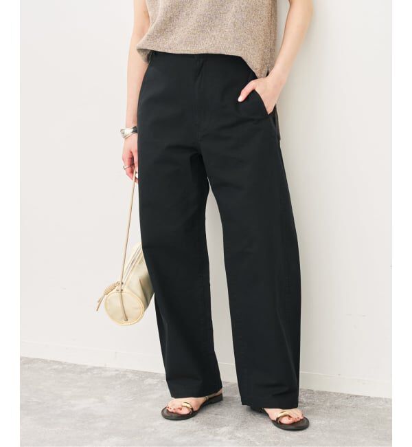 Spick and Span「ライトコットンバレルレッグパンツ」|その他|