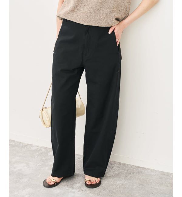 Spick and Span「ライトコットンバレルレッグパンツ」|その他|