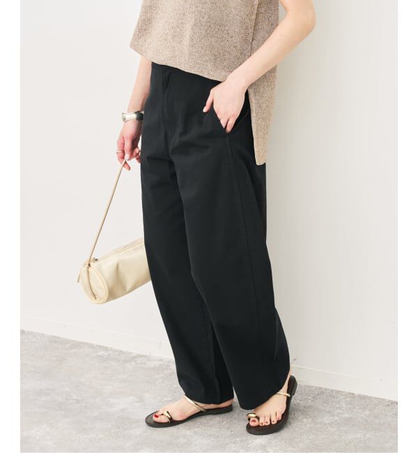 Spick and Span「ライトコットンバレルレッグパンツ」|その他|