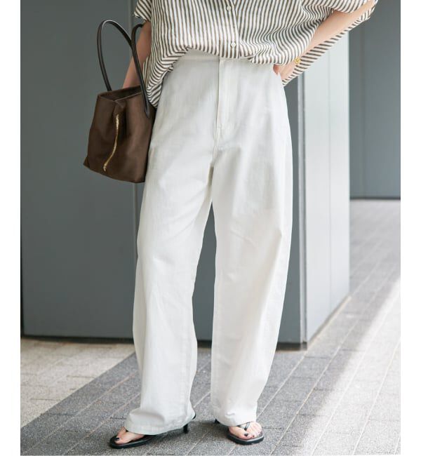 Spick and Span「ライトコットンバレルレッグパンツ」|その他|