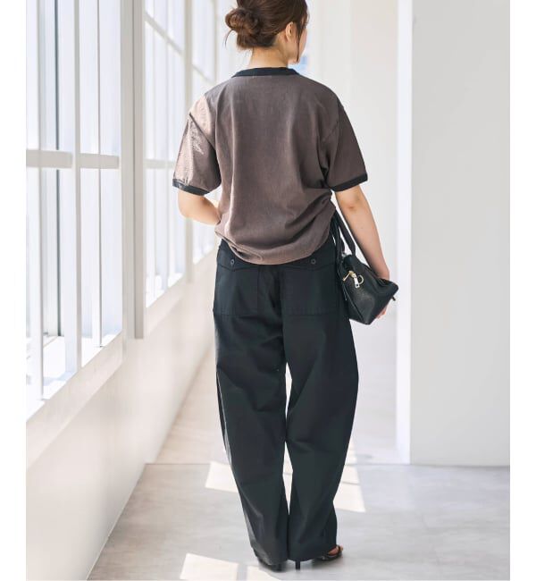 Spick and Span「ライトコットンバレルレッグパンツ」|その他|