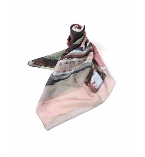 U by SPICK&SPAN「LY / エルワイ Postcard scarf」|バンダナ・スカーフ|