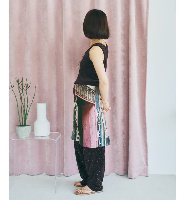U by SPICK&SPAN「LY / エルワイ Postcard scarf」|バンダナ・スカーフ|