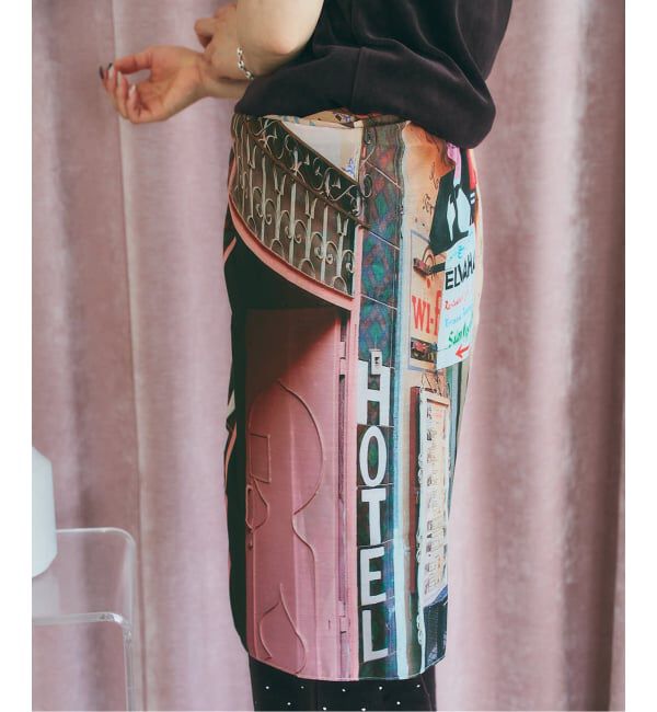 U by SPICK&SPAN「LY / エルワイ Postcard scarf」|バンダナ・スカーフ|