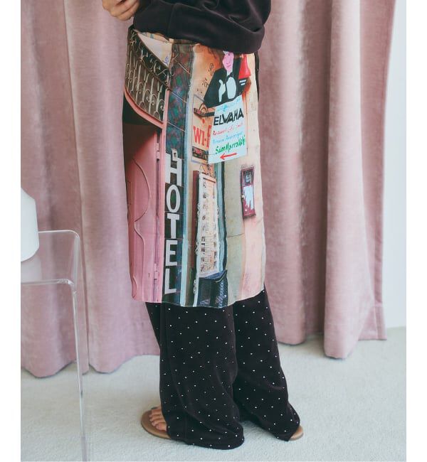 U by SPICK&SPAN「LY / エルワイ Postcard scarf」|バンダナ・スカーフ|