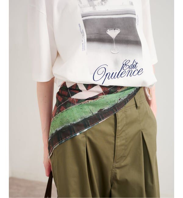 U by SPICK&SPAN「LY / エルワイ Postcard scarf」|バンダナ・スカーフ|