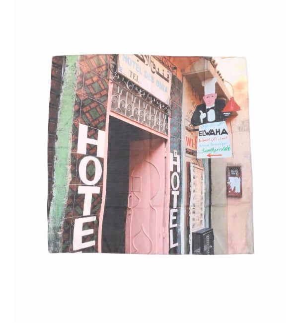 U by SPICK&SPAN「LY / エルワイ Postcard scarf」|バンダナ・スカーフ|