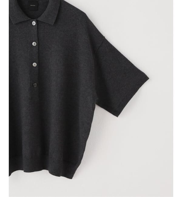 Spick and Span「ハーフスリーブポロシャツニット」|ニット・セーター|