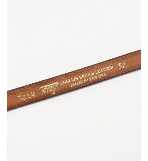 FRAMeWORK「TORY LEATHER/トリーレザー 3/4WIDE PLAIN CREASED BELT」|ベルト|