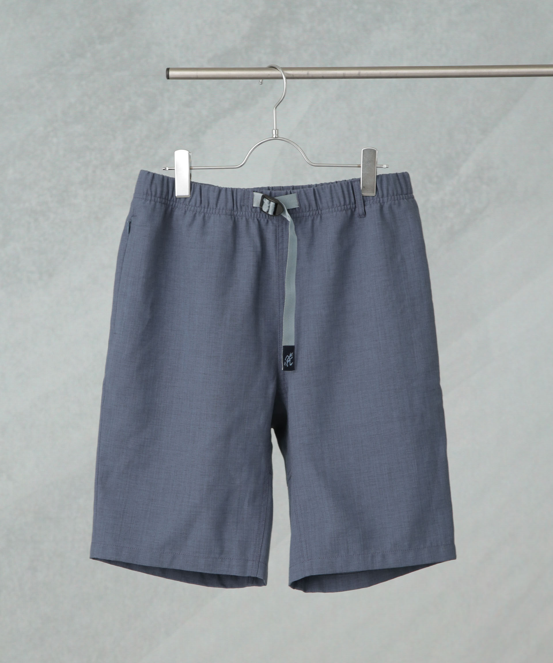 NANO universe「Gramicci/別注 LINEN BLEND PACKABLE SHORT」|チノ|ブルー