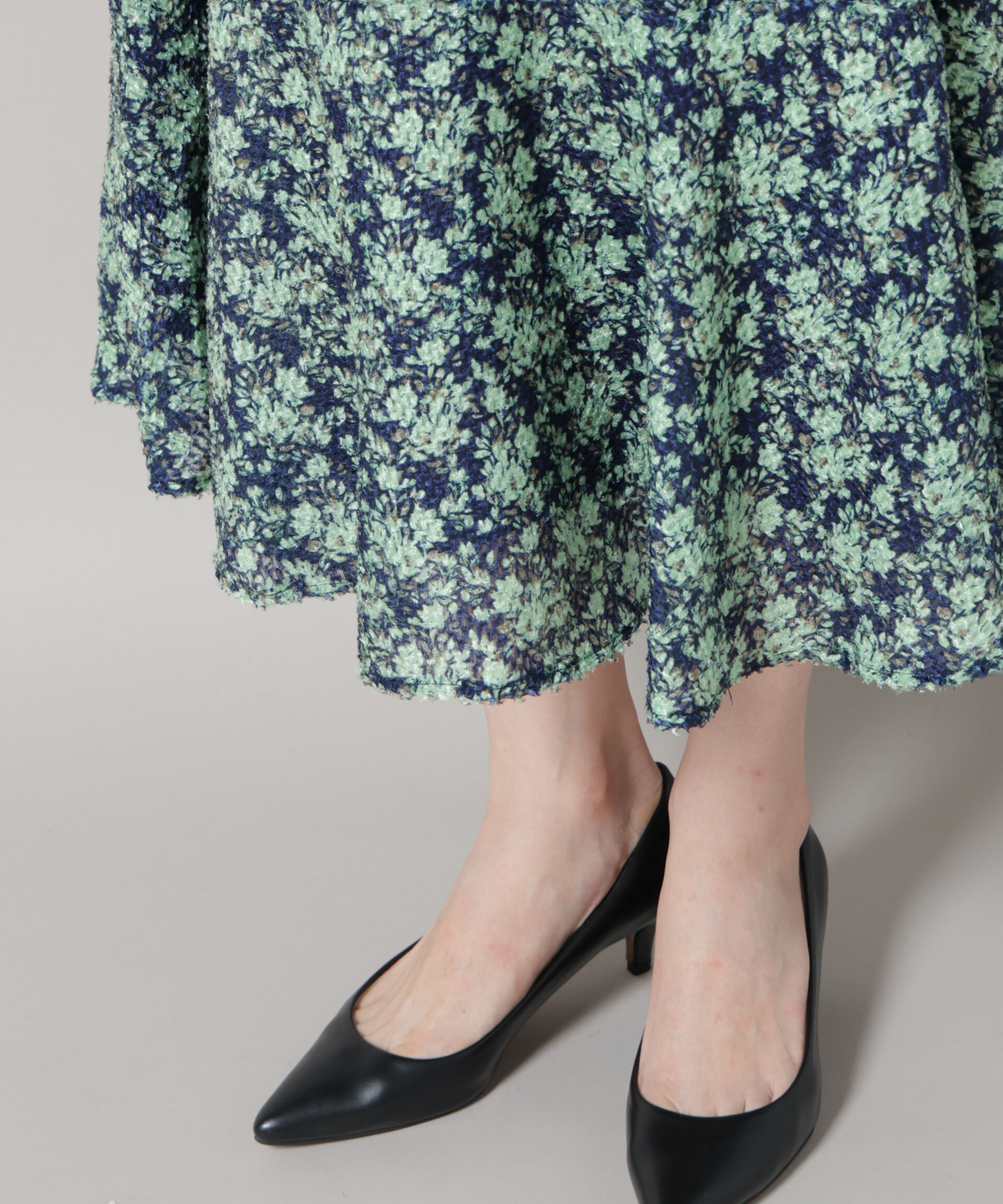 NANO universe「troisieme chaco/CUT JACQUARD PRINT ワンピース」|ワンピース|
