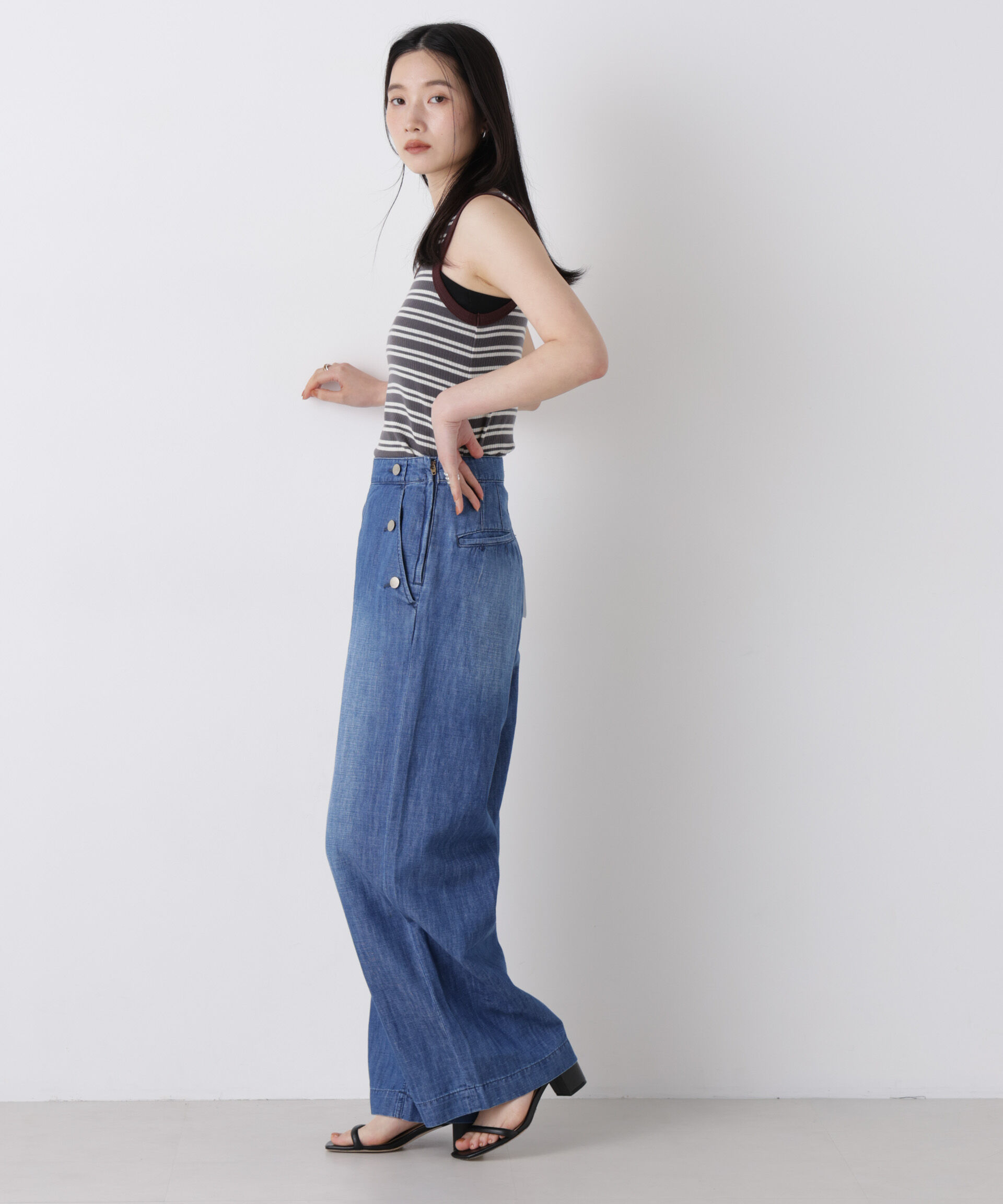 NANO universe「Healthy DENIM/Breezy Rum(セットアップ可)」|チノ|