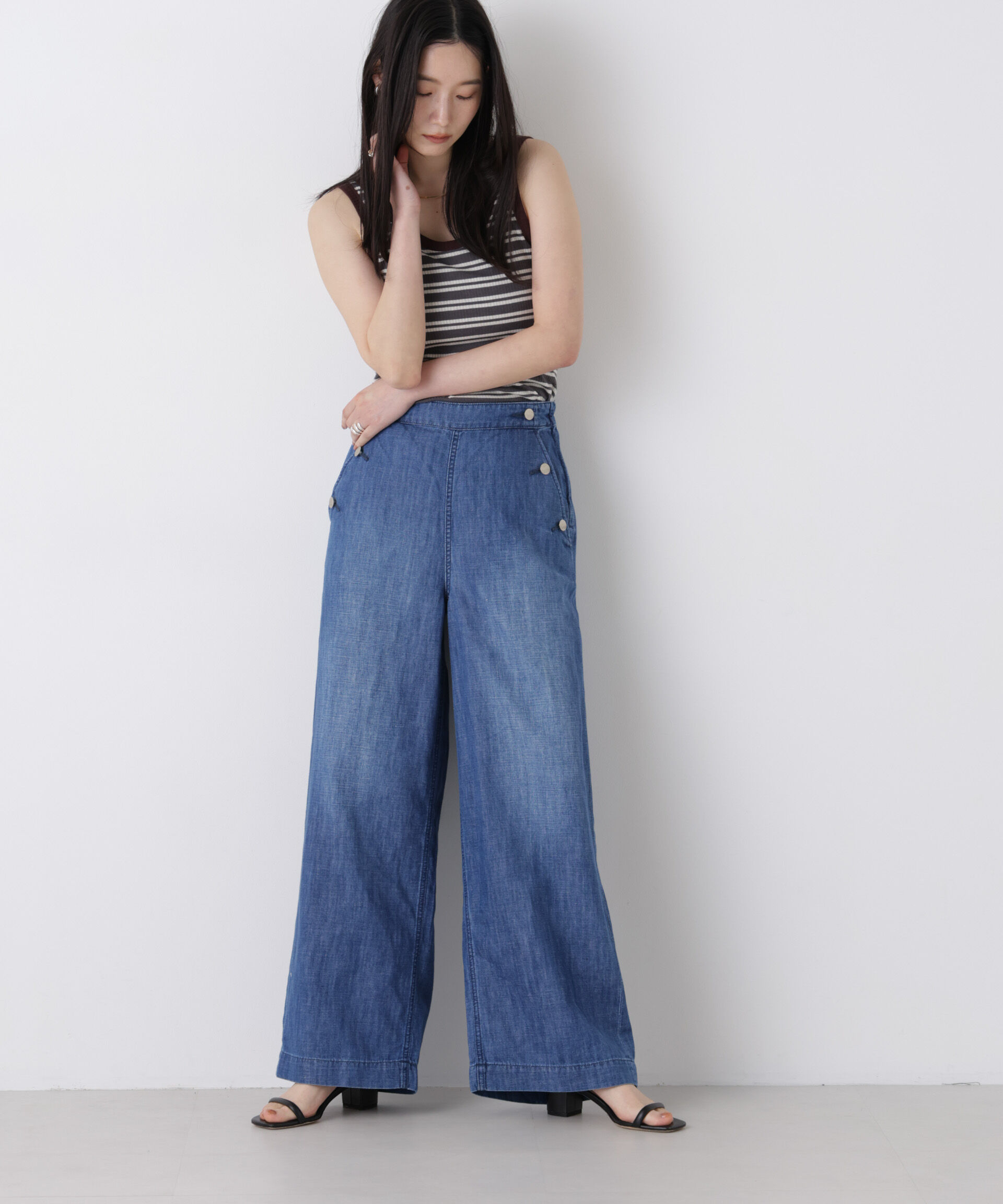 NANO universe「Healthy DENIM/Breezy Rum(セットアップ可)」|チノ|