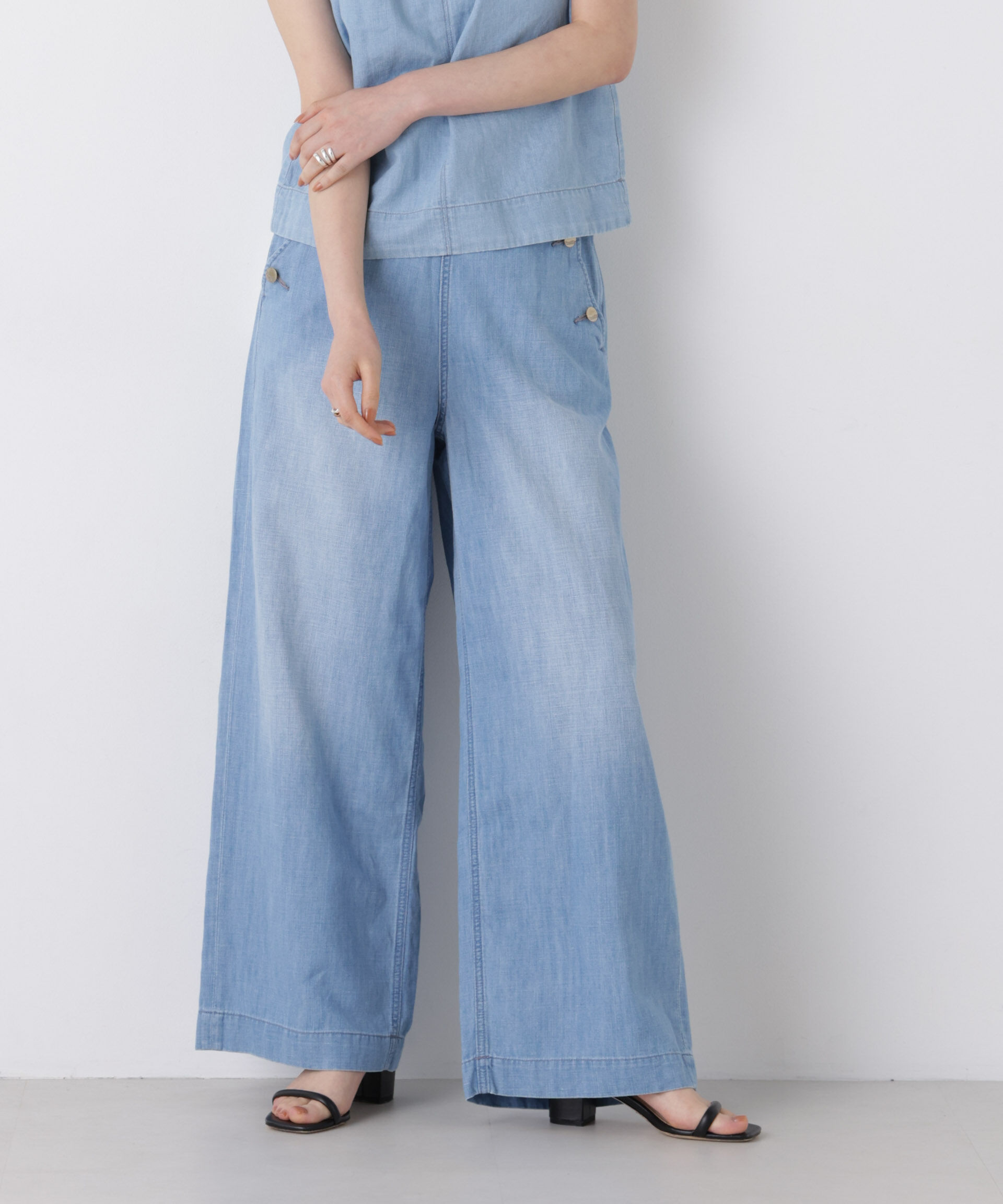 NANO universe「Healthy DENIM/Breezy Rum(セットアップ可)」|チノ|