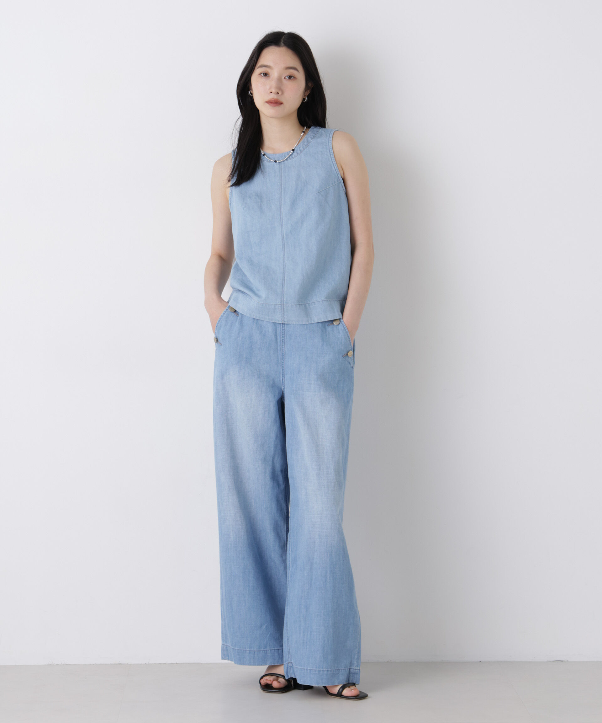 NANO universe「Healthy DENIM/Breezy Rum(セットアップ可)」|チノ|
