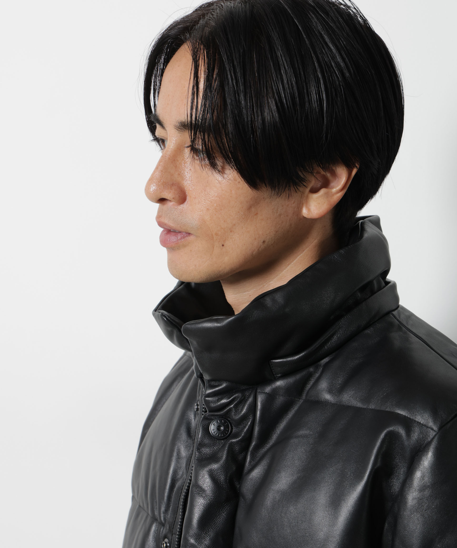 NANO universe「「西川ダウン(R)」ラムレザーG2ダウン」|ダウン|