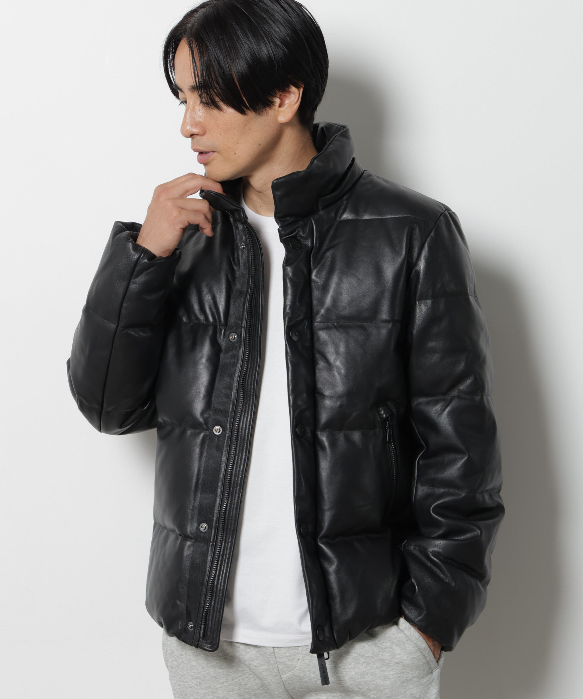 NANO universe「「西川ダウン(R)」ラムレザーG2ダウン」|ダウン|