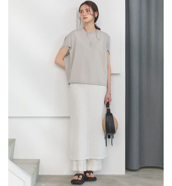 23区「【SLOW/一部店舗限定】リンクルレース レイヤード ワンピース」|ワンピース|