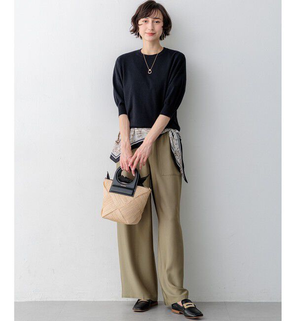 23区「【見上愛さん着用】キュプラコットン プルオーバー ニット」|ニット・セーター|