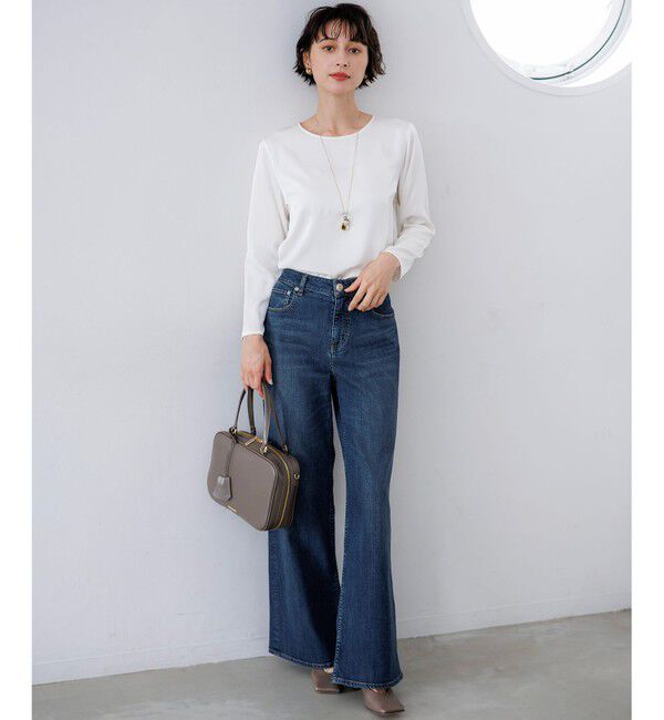 23区「サテン ロングスリーブ Tシャツ」|Tシャツ・カットソー|