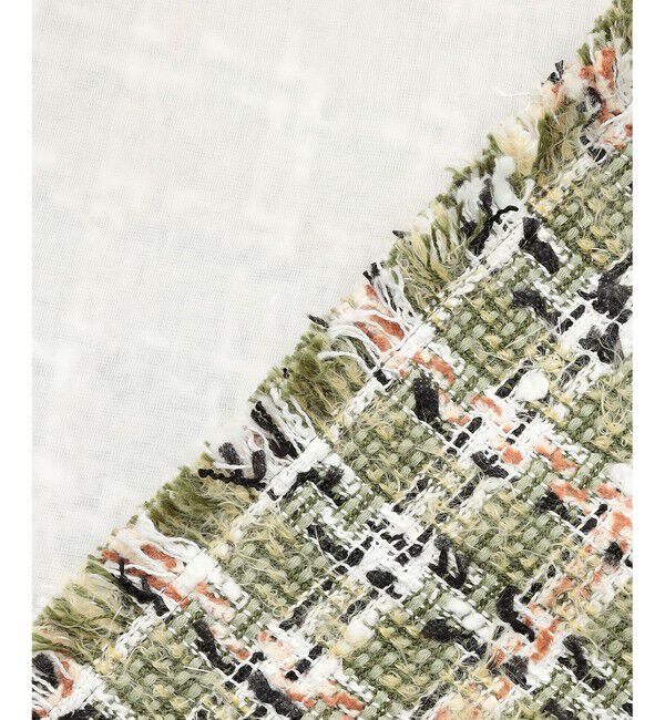 BEIGE,「【Precious掲載】BERYL / ファンシーツイードノーカラージャケット」|ノーカラージャケット|