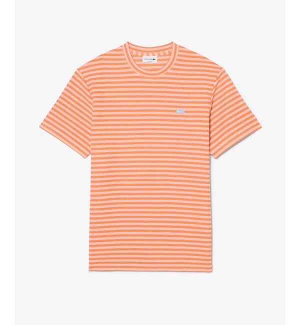 LACOSTE「ニットライクボーダーTシャツ」|Tシャツ・カットソー|