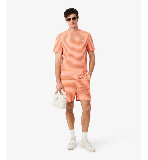LACOSTE「ニットライクボーダーTシャツ」|Tシャツ・カットソー|