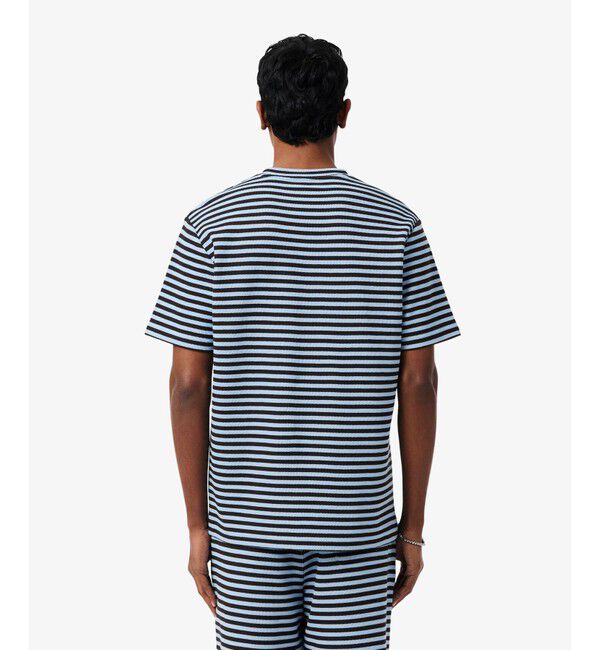 LACOSTE「ニットライクボーダーTシャツ」|Tシャツ・カットソー|