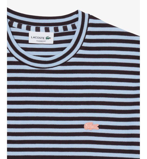 LACOSTE「ニットライクボーダーTシャツ」|Tシャツ・カットソー|