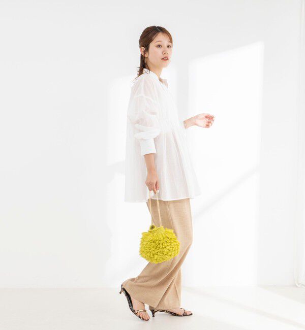 NOLLEY'S「【WEB＆一部店舗限定】【BECシリーズ】綿ボイルピンタックオーバーシャツ」|シャツ・ブラウス|