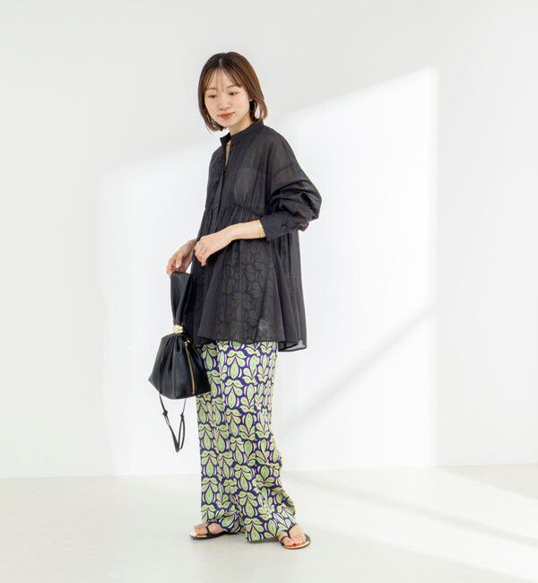 NOLLEY'S「【WEB＆一部店舗限定】【BECシリーズ】綿ボイルピンタックオーバーシャツ」|シャツ・ブラウス|