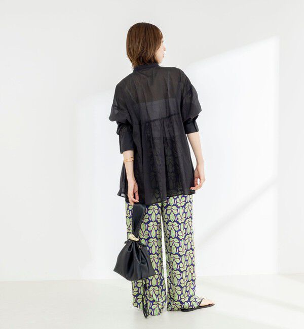 NOLLEY'S「【WEB＆一部店舗限定】【BECシリーズ】綿ボイルピンタックオーバーシャツ」|シャツ・ブラウス|