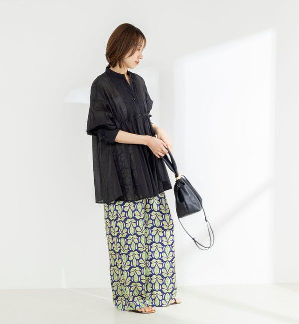 NOLLEY'S「【WEB＆一部店舗限定】【BECシリーズ】綿ボイルピンタックオーバーシャツ」|シャツ・ブラウス|
