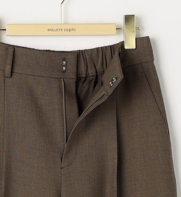 NOLLEY'S sophi「《セットアップ対応》ウォッシャブルドライシャークタックセミワイドパンツ」|その他|