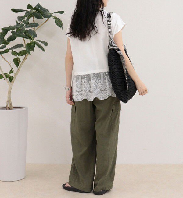 fredy emue「レースドッキングフレンチプルオーバーカットソー」|Tシャツ・カットソー|
