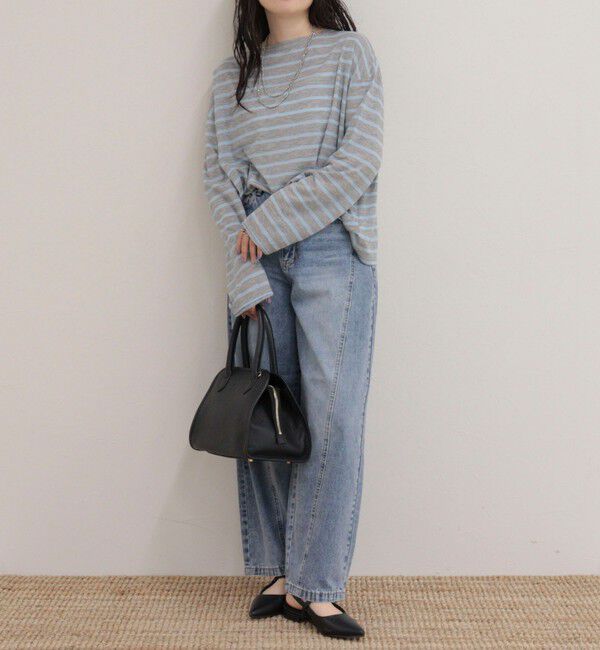 fredy emue「ハートステッチシアーボーダーロンTシャツ」|Tシャツ・カットソー|