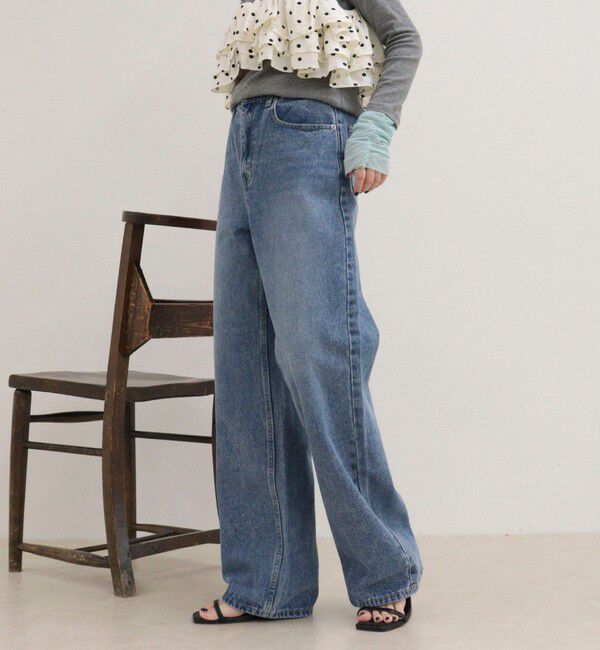 fredy emue「Soft color straight Denim」|デニム|