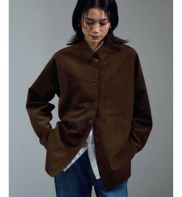 SALON adam et rope'「Ultrasuede(R)オーバーシャツ / セットアップ対応」|シャツ・ブラウス|