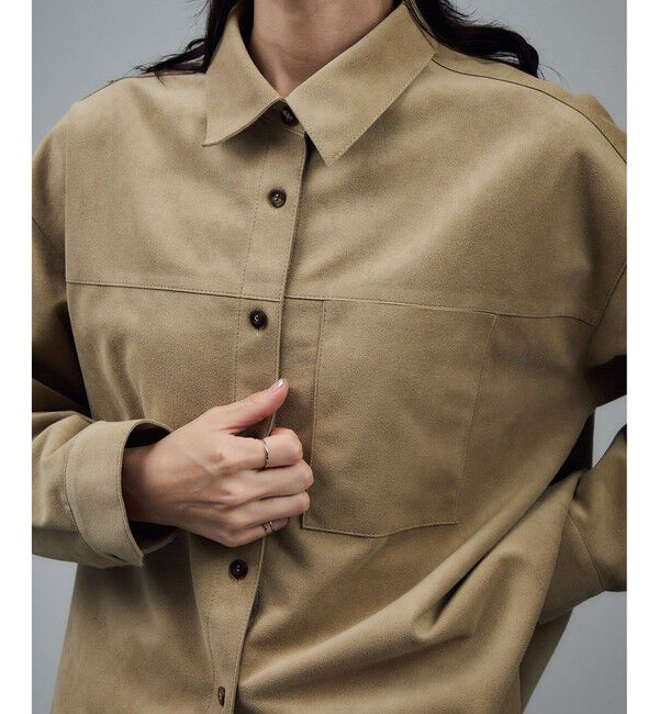 SALON adam et rope'「Ultrasuede(R)オーバーシャツ / セットアップ対応」|シャツ・ブラウス|