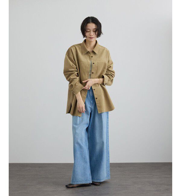 SALON adam et rope'「Ultrasuede(R)オーバーシャツ / セットアップ対応」|シャツ・ブラウス|