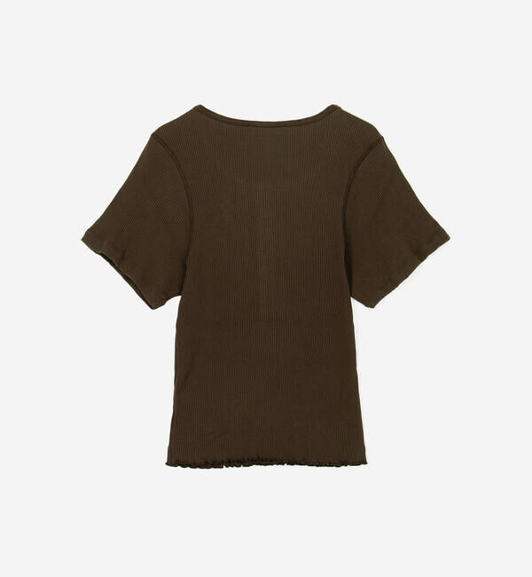  「TICCA | スーピマコットン テレコヘンリーネックTシャツ WOMEN」|Tシャツ・カットソー|