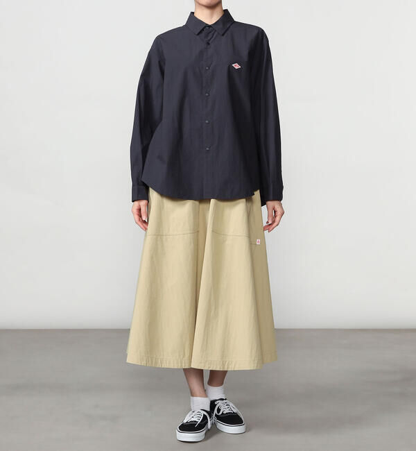 DANTON「DANTON | タイプライター レギュラーカラー長袖シャツ WOMEN」|シャツ・ブラウス|