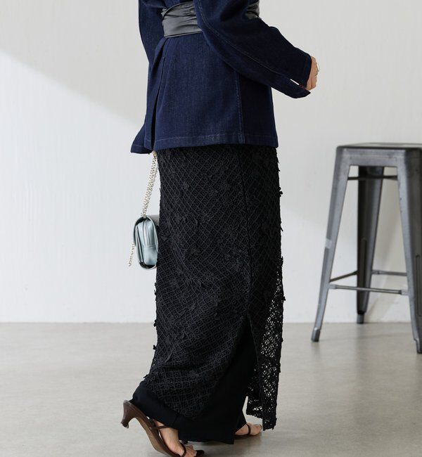  「【Q.anos/キュアノス】ダブルレイヤードスカート」|スカート|