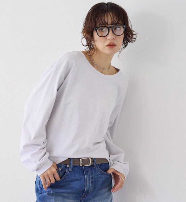  「【A・MONN】【綿100％/洗濯機洗いOK】オーバーロングTシャツ」|Tシャツ・カットソー|