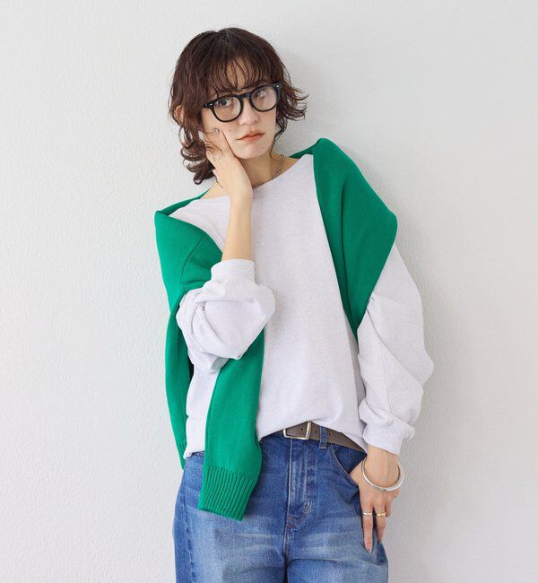 「【A・MONN】【綿100％/洗濯機洗いOK】オーバーロングTシャツ」|Tシャツ・カットソー|