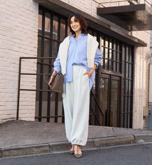  「【A・MONN】【ウエストゴム仕様】WIDE SWEAT PANTS」|その他|